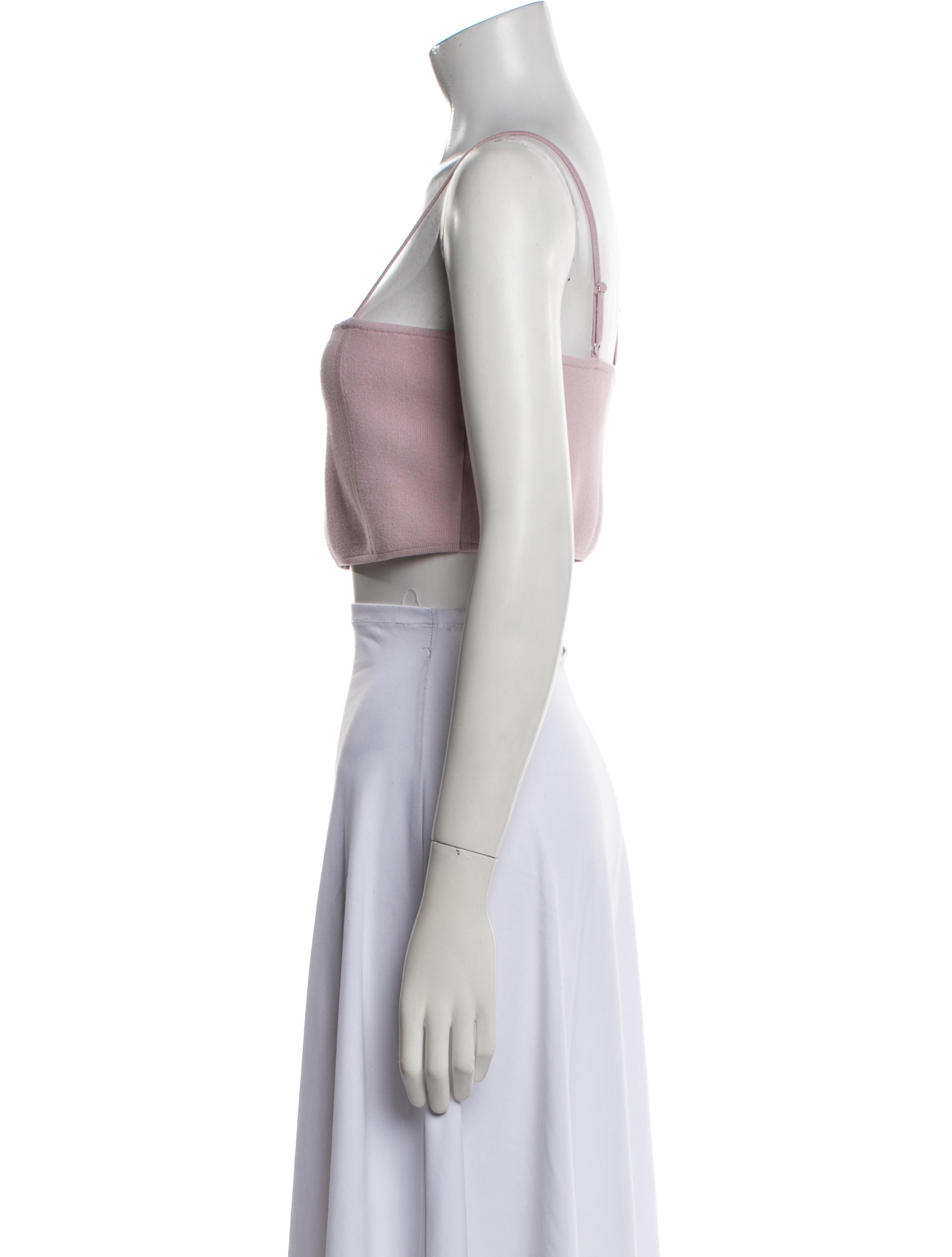 A.L.C. Square Neckline Sleeveless Crop Top