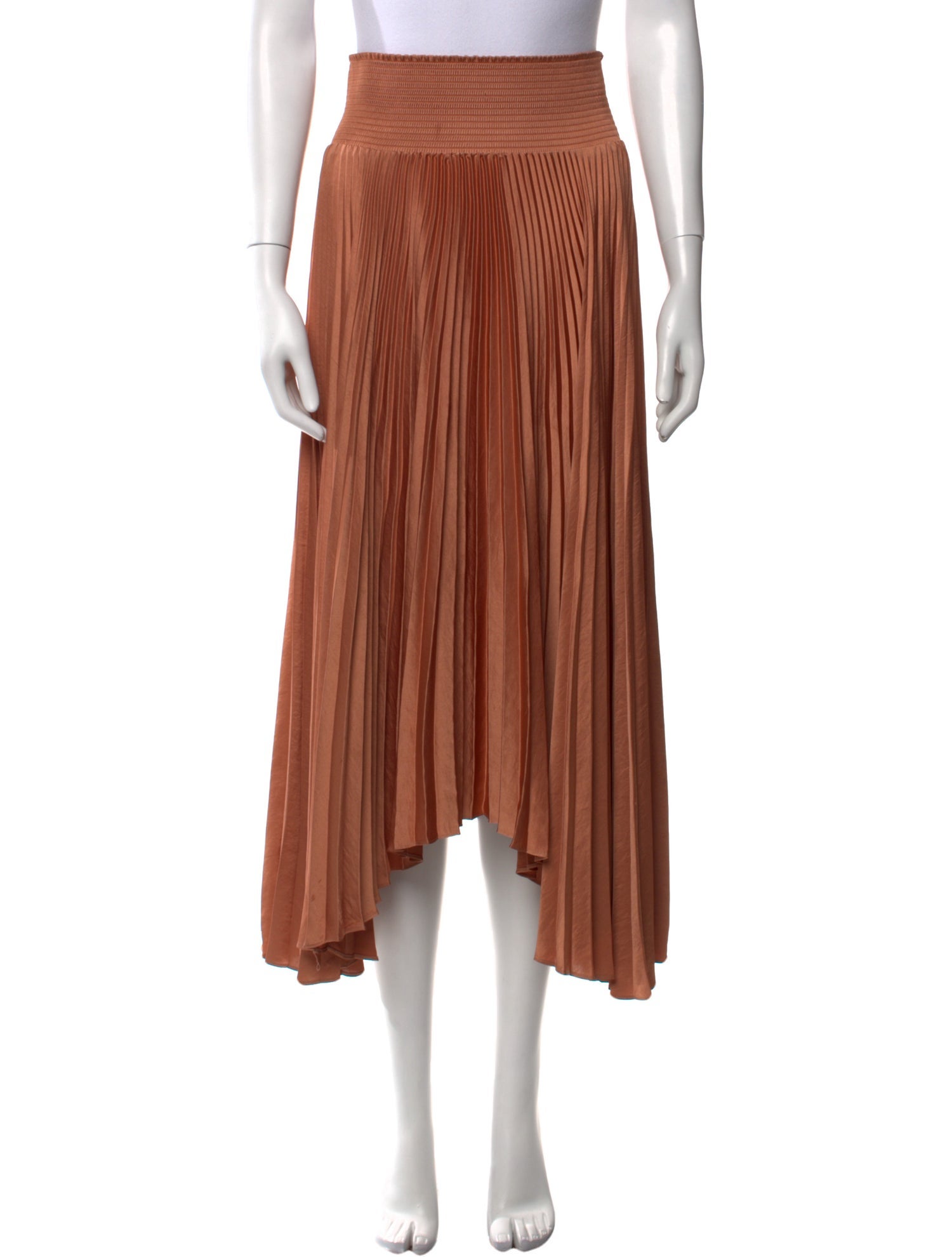 A.L.C. Pleated Accents Midi Length Skirt
