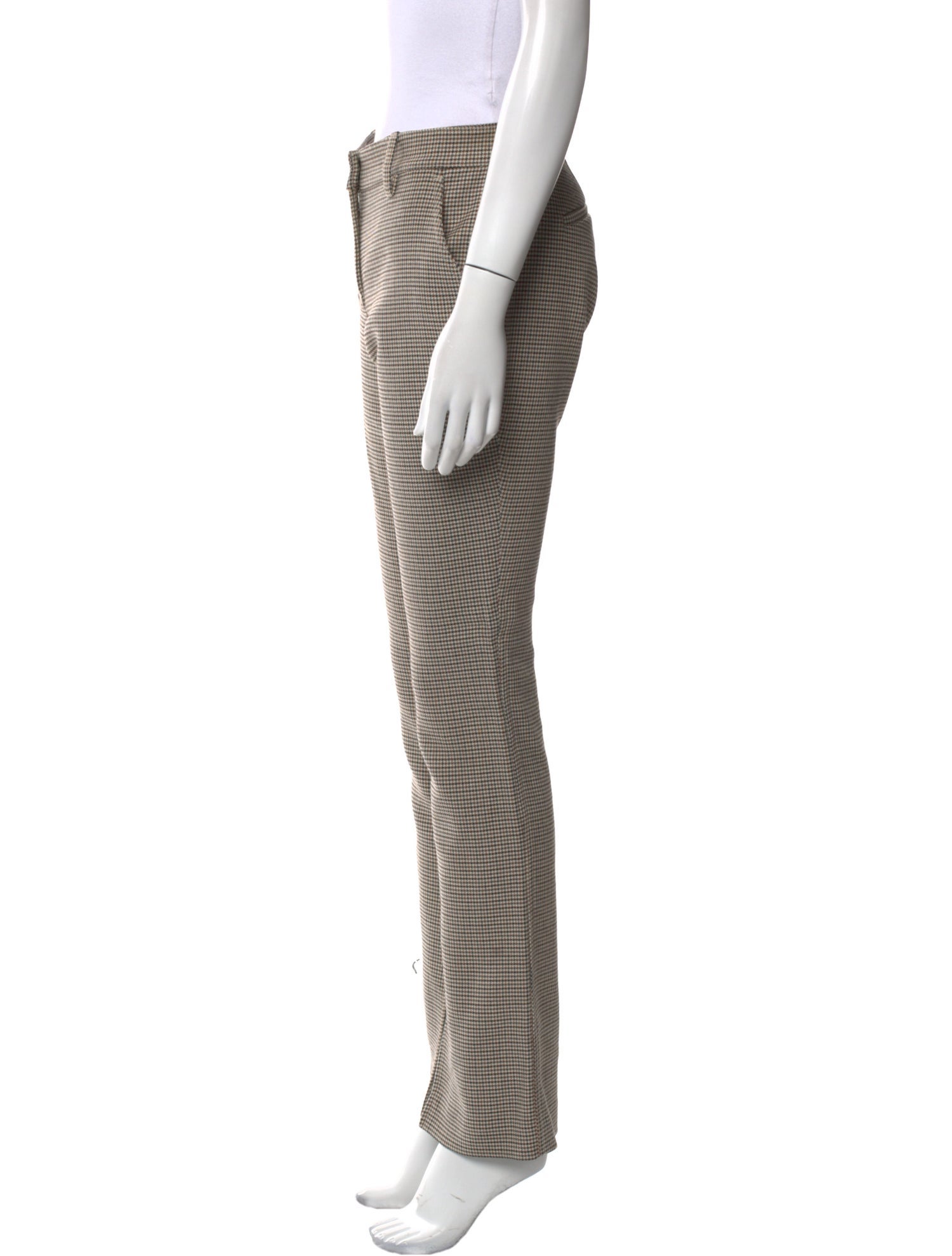 A.L.C. Plaid Print Straight Leg Pants