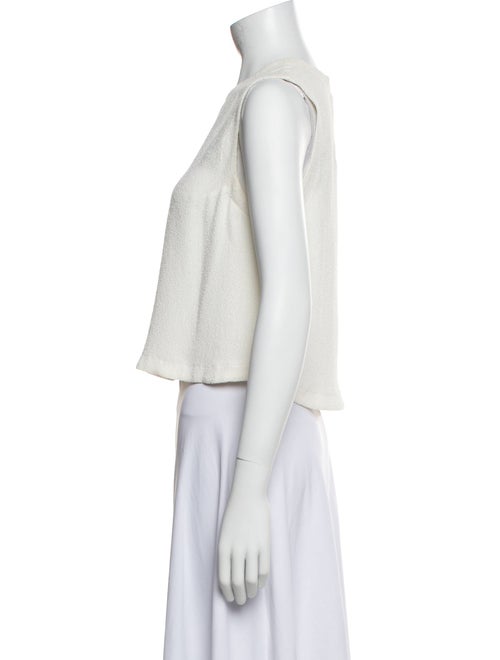 A.L.C. Crew Neck Sleeveless Crop Top