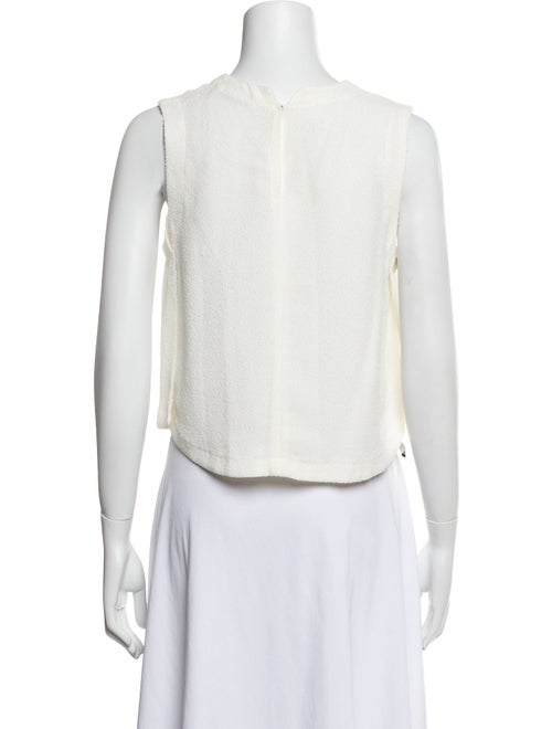 A.L.C. Crew Neck Sleeveless Crop Top