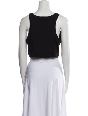 A.L.C. Scoop Neck Sleeveless Crop Top