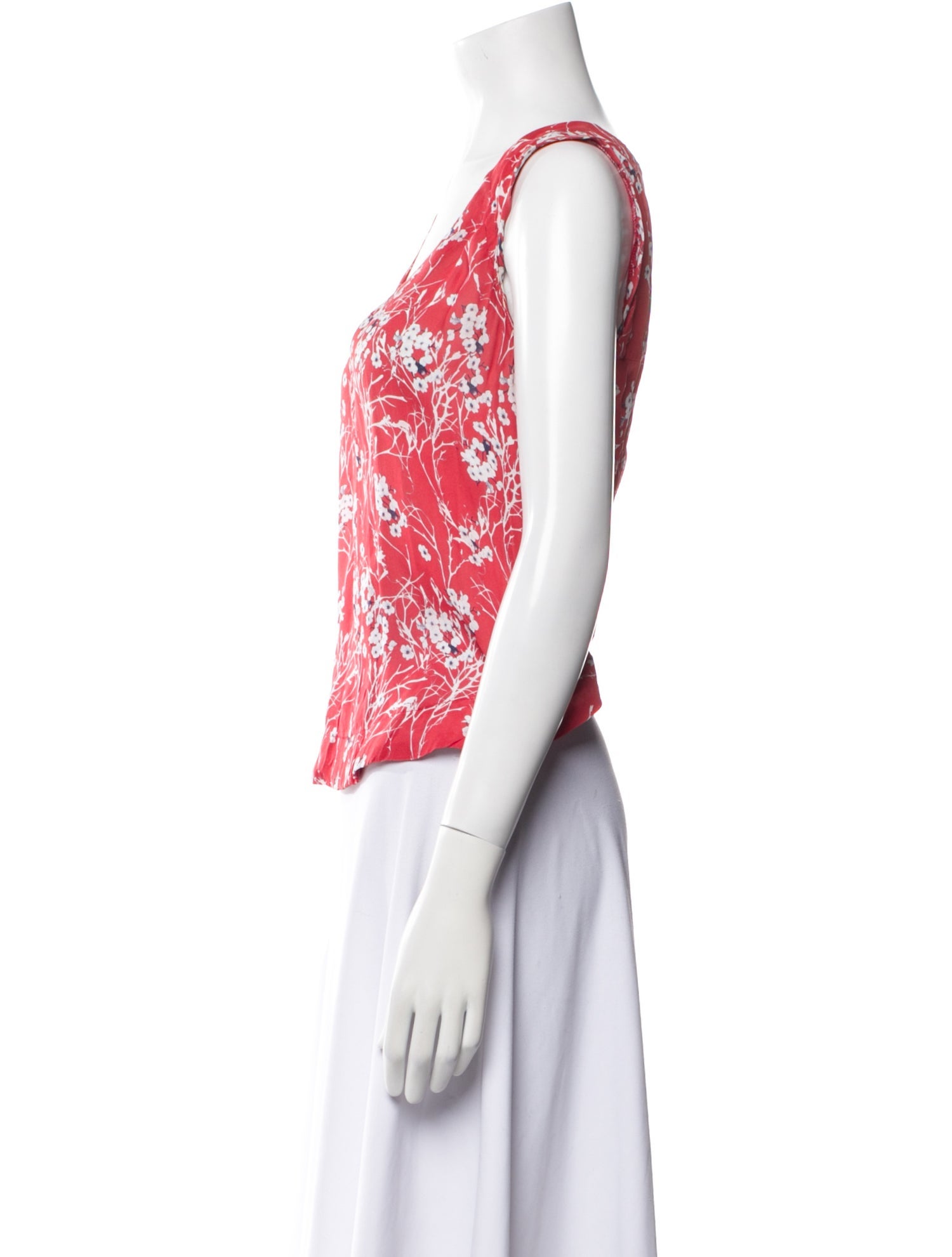 A.L.C. Silk Floral Print Blouse