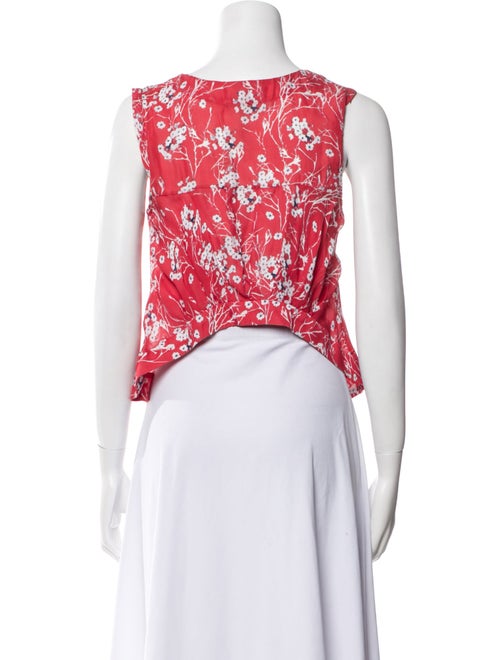 A.L.C. Silk Floral Print Blouse
