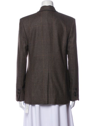 A.L.C. Wool Plaid Print Blazer
