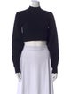 A.L.C. Mock Neck Long Sleeve Crop Top