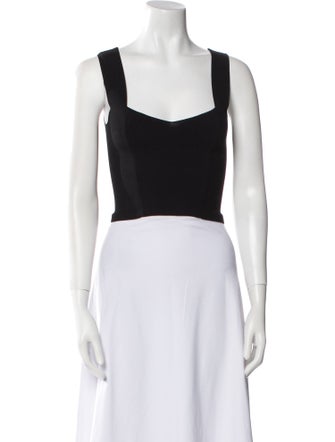 A.L.C. Square Neckline Sleeveless Crop Top