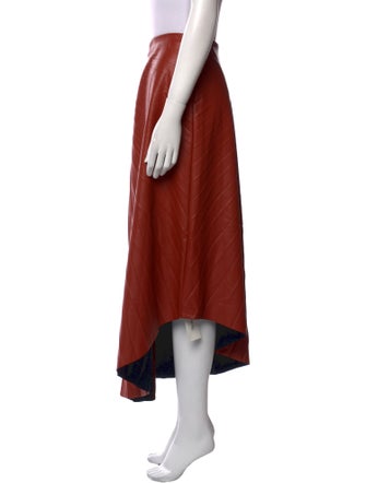 A.L.C. Pleated Accents Midi Length Skirt