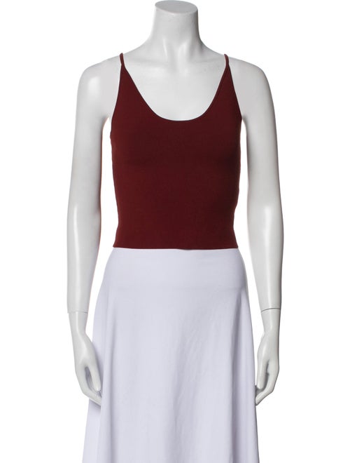 A.L.C. Scoop Neck Sleeveless Crop Top