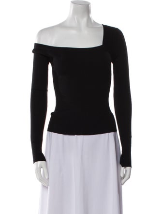 A.L.C. Merino Wool Off-The-Shoulder Top