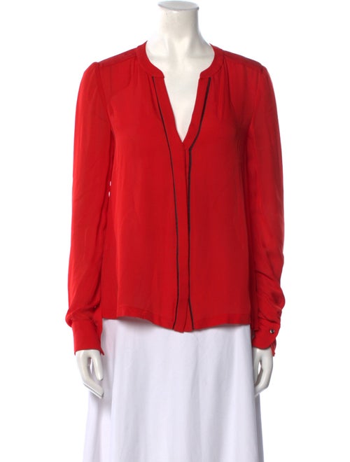 A.L.C. Silk V-Neck Blouse