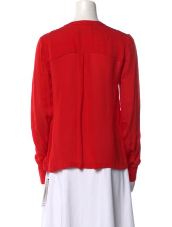 A.L.C. Silk V-Neck Blouse