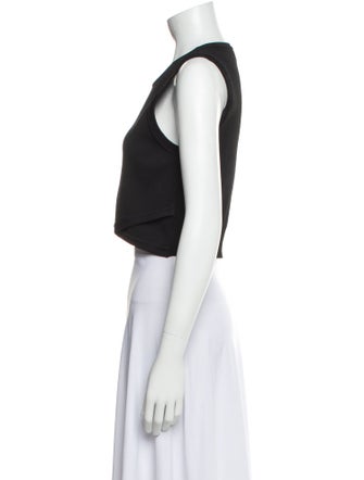 A.L.C. Crew Neck Sleeveless Crop Top