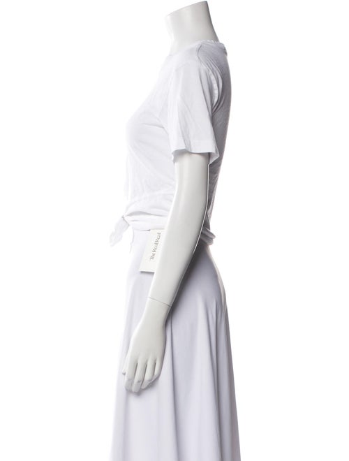 A.L.C. Crew Neck Short Sleeve Crop Top