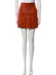 A.L.C. Lamb Leather Mini Skirt