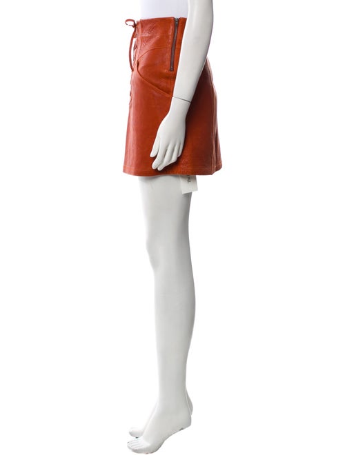 A.L.C. Lamb Leather Mini Skirt