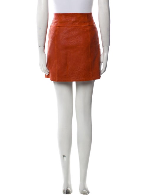 A.L.C. Lamb Leather Mini Skirt