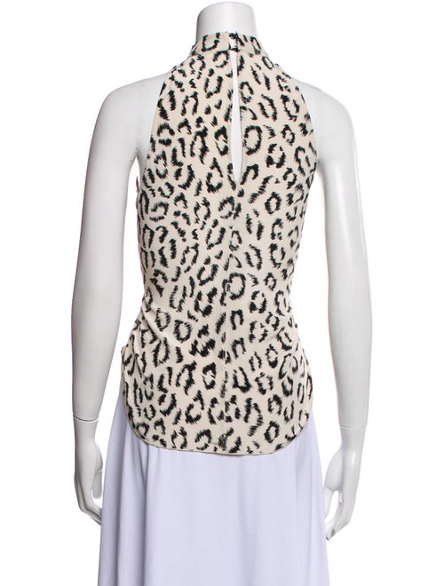 A.L.C. Silk Animal Print Blouse