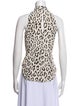 A.L.C. Silk Animal Print Blouse
