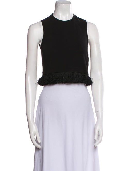 A.L.C. Crew Neck Sleeveless Crop Top