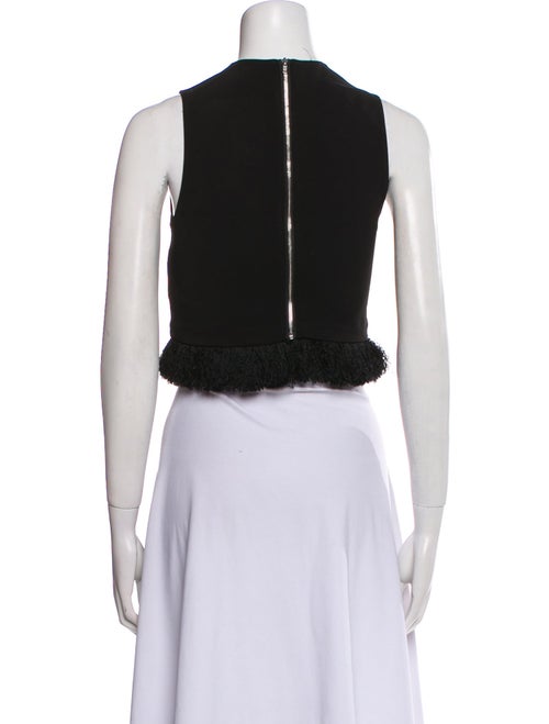 A.L.C. Crew Neck Sleeveless Crop Top