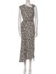A.L.C. Animal Print Long Dress