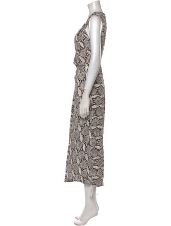 A.L.C. Animal Print Long Dress