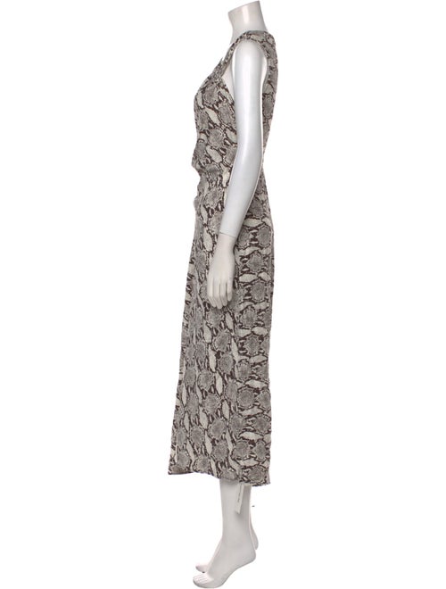 A.L.C. Animal Print Long Dress