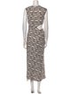 A.L.C. Animal Print Long Dress