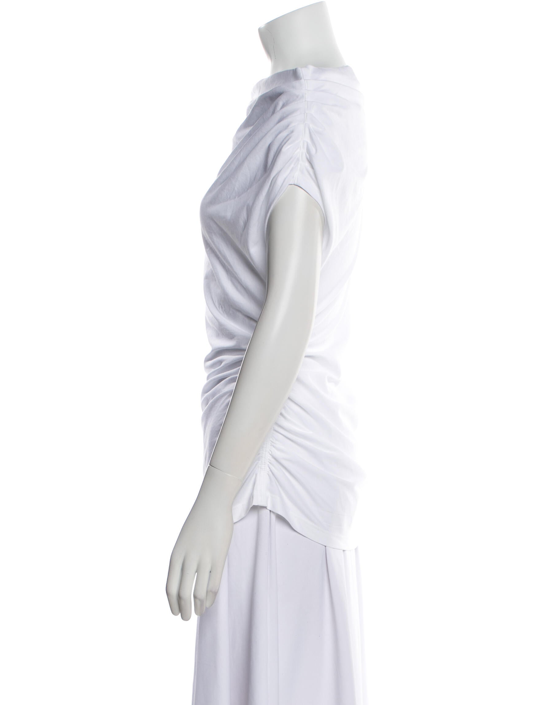 A.L.C. Cowl Neck Short Sleeve Top