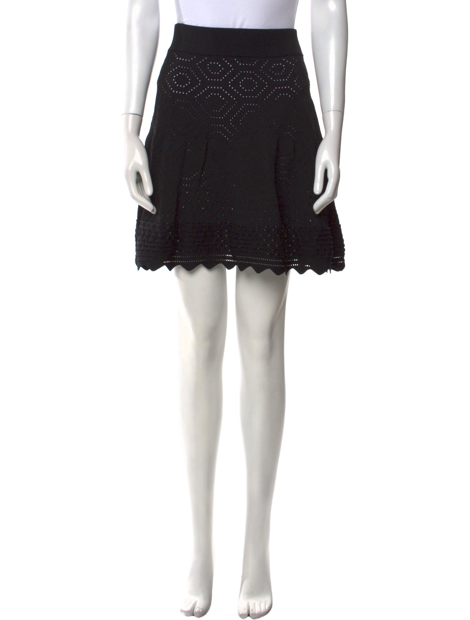 A.L.C. Eyelet Trim Mini Skirt