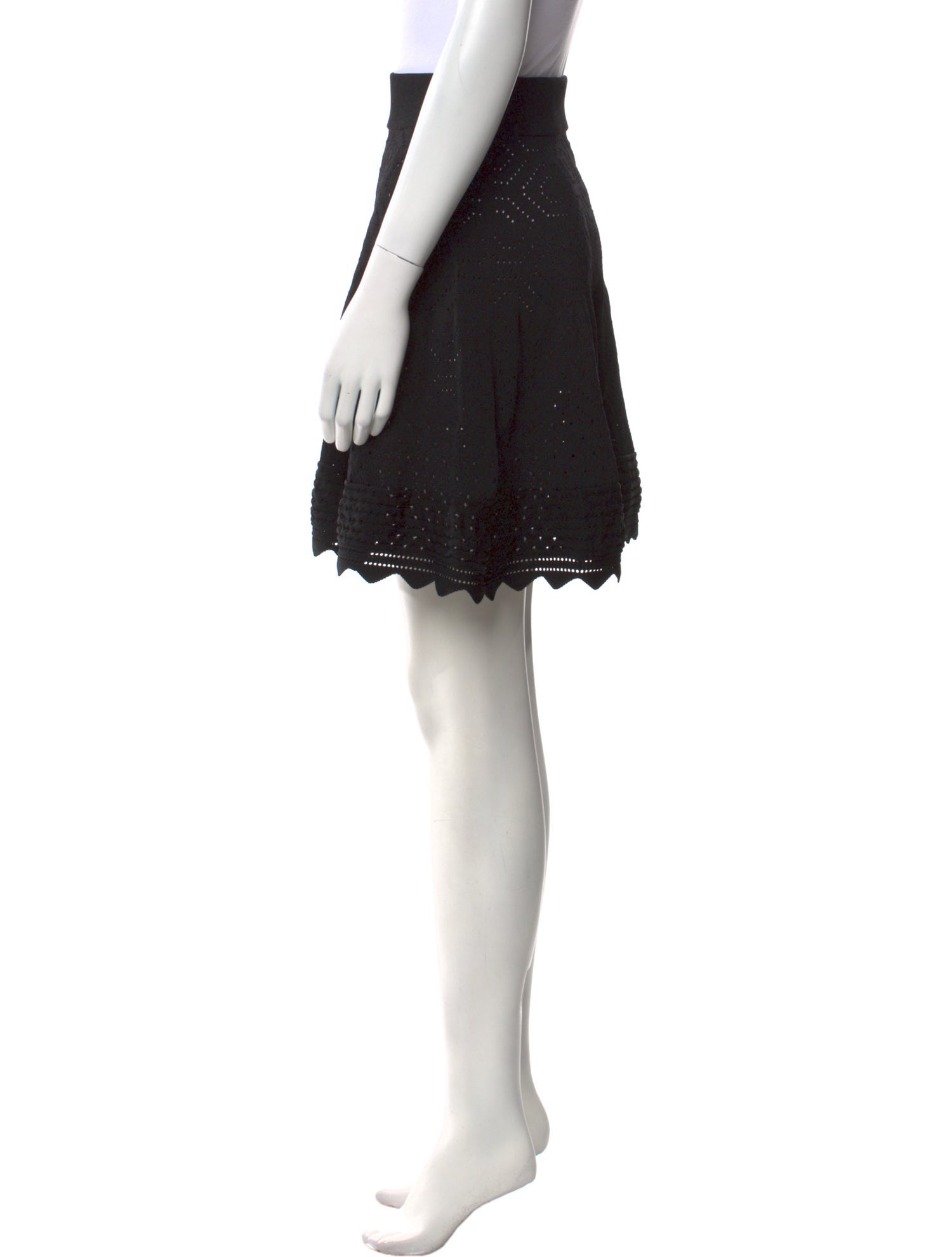 A.L.C. Eyelet Trim Mini Skirt