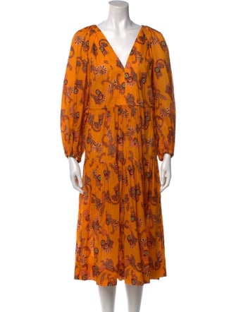 A.L.C. Printed Midi Length Dress