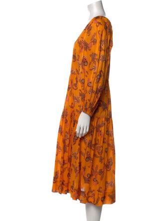 A.L.C. Printed Midi Length Dress