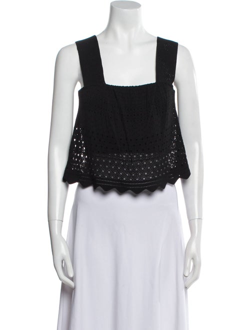 A.L.C. Square Neckline Sleeveless Crop Top
