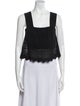 A.L.C. Square Neckline Sleeveless Crop Top