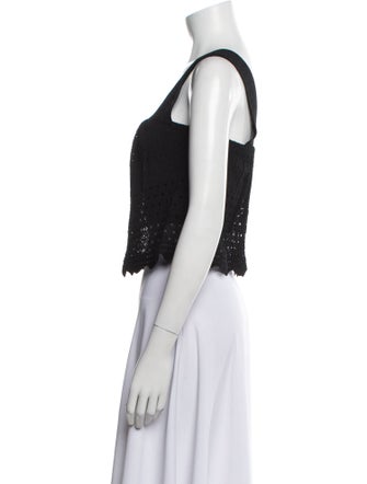A.L.C. Square Neckline Sleeveless Crop Top