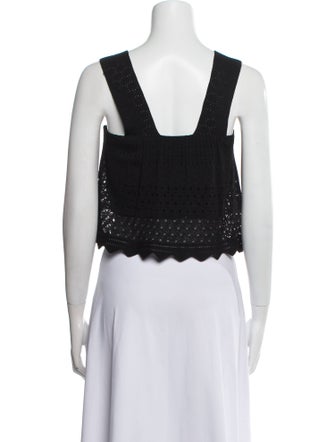 A.L.C. Square Neckline Sleeveless Crop Top