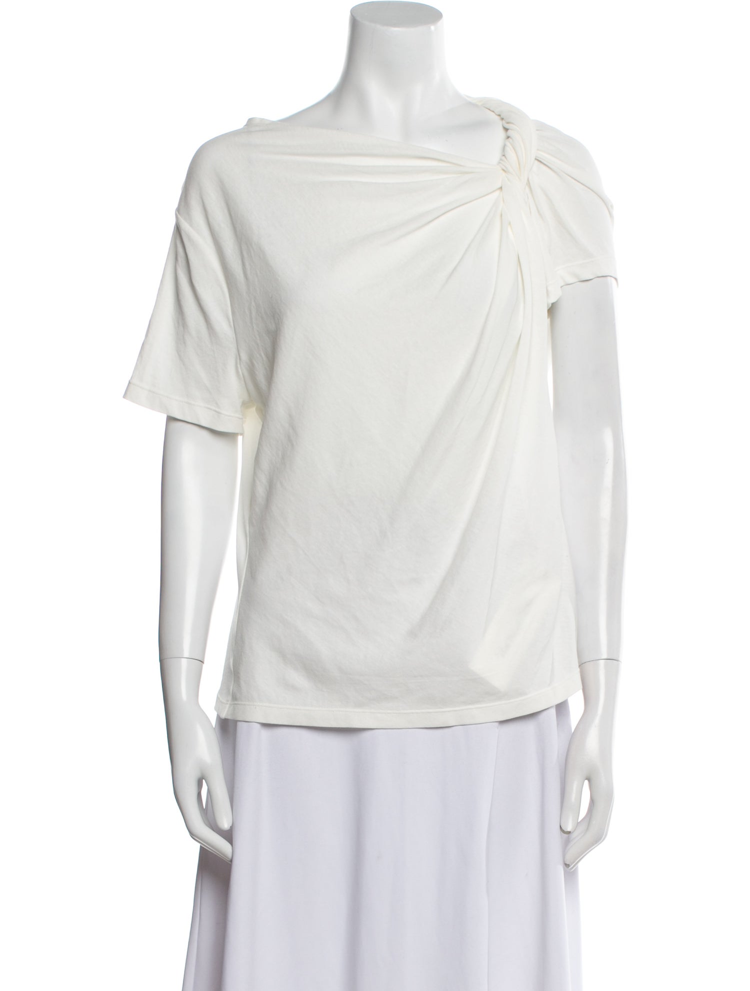 A.L.C. Cowl Neck Short Sleeve Blouse