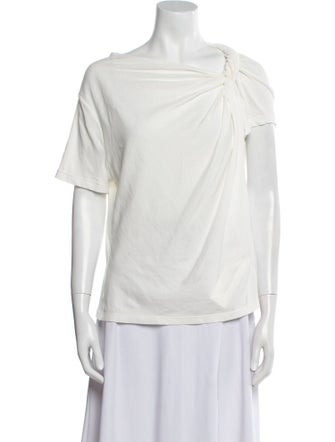 A.L.C. Cowl Neck Short Sleeve Blouse