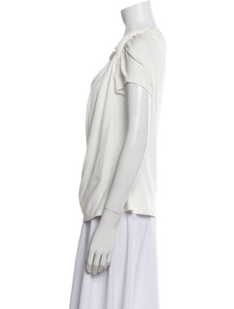 A.L.C. Cowl Neck Short Sleeve Blouse