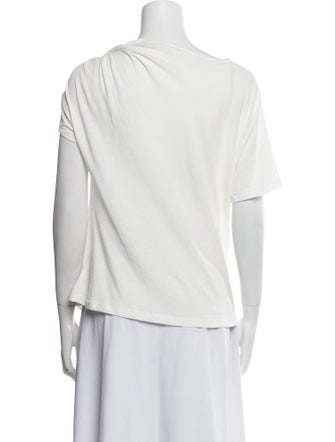 A.L.C. Cowl Neck Short Sleeve Blouse