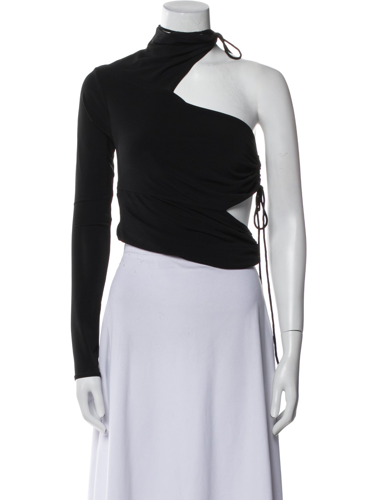 A.L.C. One-Shoulder Sleeveless Crop Top