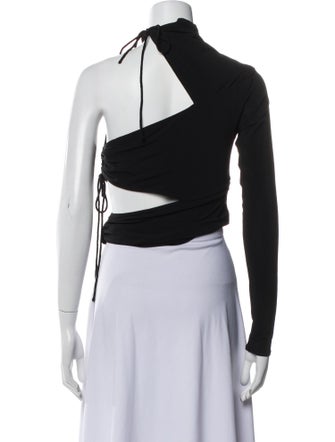 A.L.C. One-Shoulder Sleeveless Crop Top