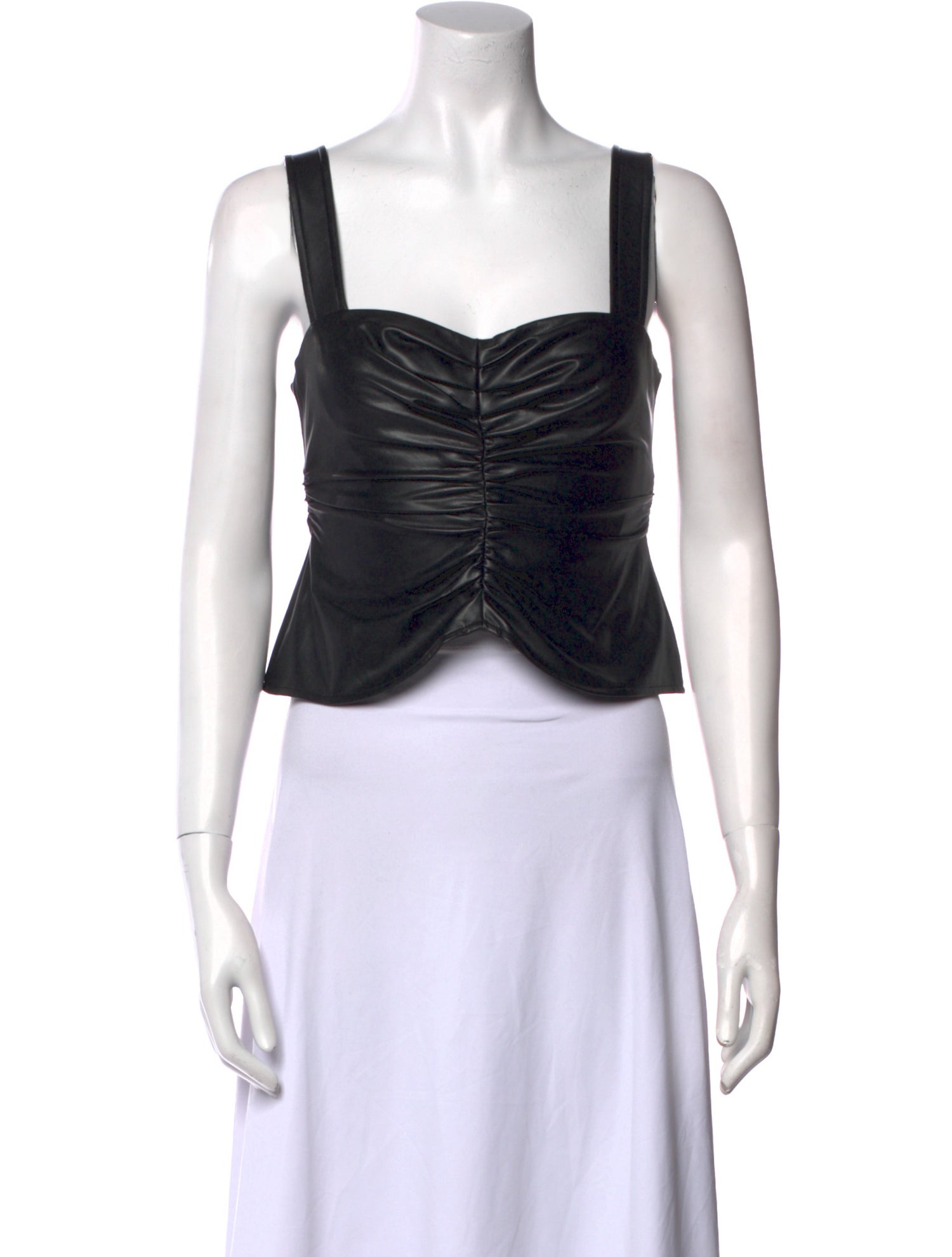 A.L.C. Square Neckline Sleeveless Crop Top