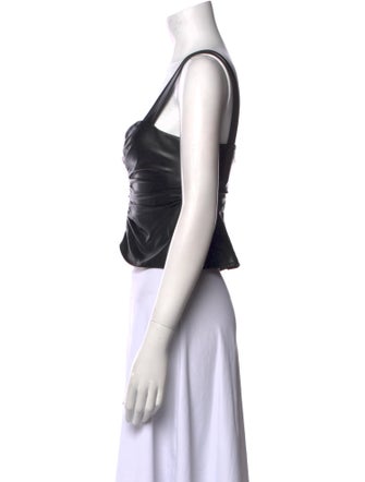 A.L.C. Square Neckline Sleeveless Crop Top