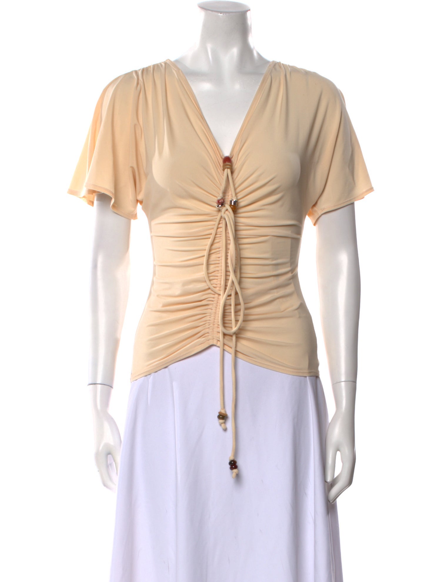 A.L.C. V-Neck Short Sleeve Top