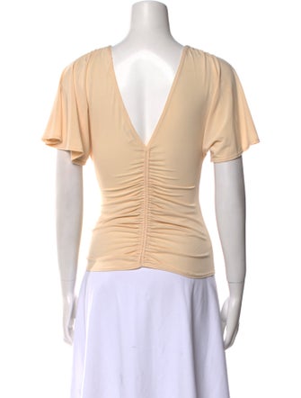 A.L.C. V-Neck Short Sleeve Top