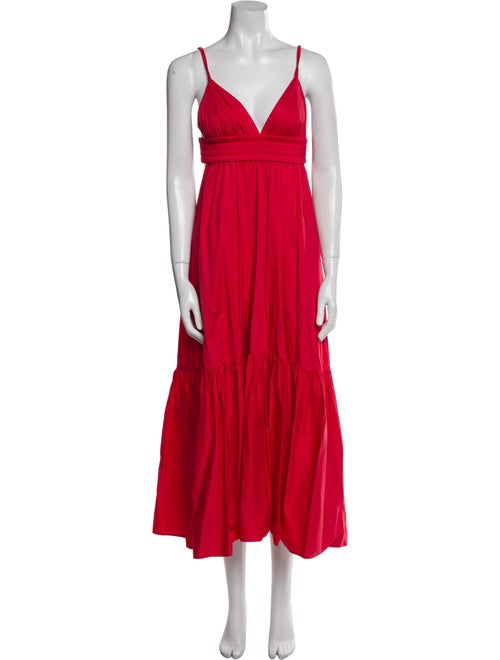 A.L.C. V-Neck Midi Length Dress