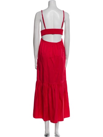 A.L.C. V-Neck Midi Length Dress